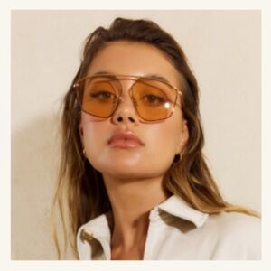 BANBÉ Stylish Gold-Tinted Sunglasses